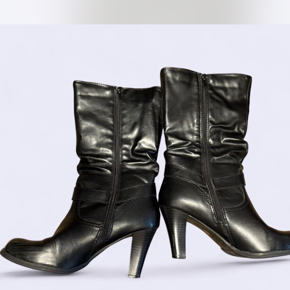 Elegant Black Women's Boots - Picture 2 of 2